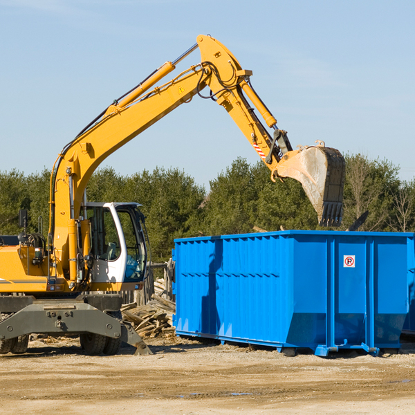 are there any restrictions on where a residential dumpster can be placed in Tea South Dakota